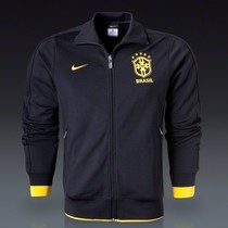 Brazil N98 Jacket 2013-14 巴西新款黑色夹克 出场服外套训练服 价格:159.00