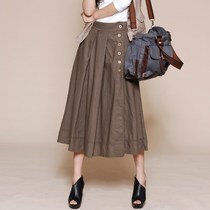 <em>亚麻</em>长裙欧纳2013秋季新款女装<em>半身裙</em>包邮 纯