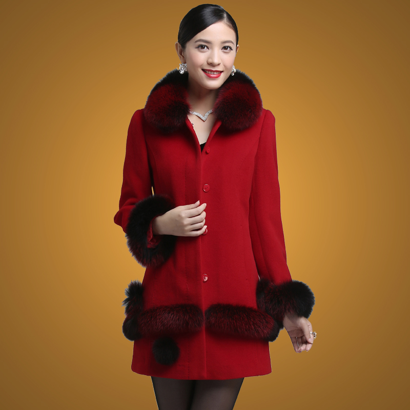 淘宝聚划算购物品牌大衣专柜高档品牌中年女冬