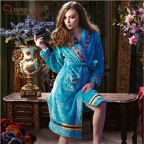 <em>睡袍</em>特价<em>珊瑚绒睡袍女</em> 可爱性感浴袍 胖MM家