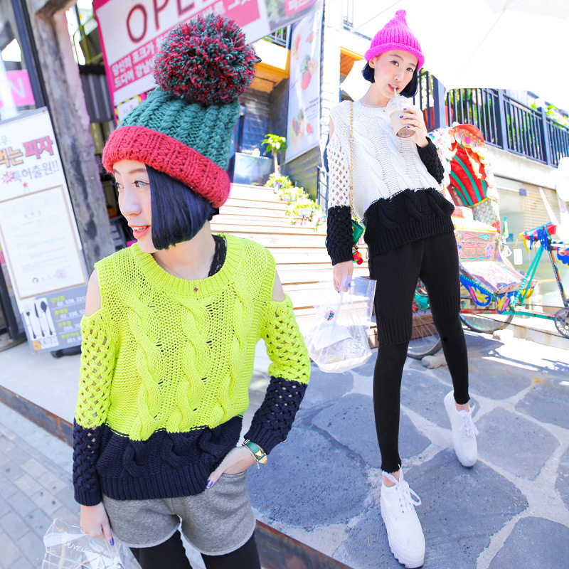 毛衣秋装女装毛衣女韩版宽松女款针织衫女毛衣