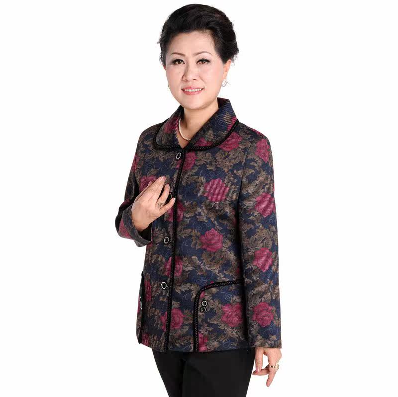 服装<em>中老年</em>风衣 中年<em>女装</em>秋装/妈妈装秋装<em>外套</em>