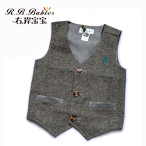 淘宝聚划算购物男童<em>背心</em>英国环保优质纯棉<em>儿童</em>
