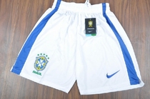 2013/14Brazil away thai shorts/pants巴西客场白色足球短裤子 价格:24.50