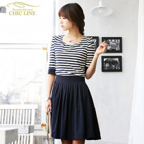 淘宝聚划算购物圆领中袖2013夏装韩版上衣宽