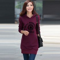 淘宝聚划算购物<em>长款卫衣</em>2013韩版新款大码宽