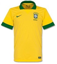 Fans version,Top thai,Brazil 2013/14 home yellow NEYMAR 价格:68.00
