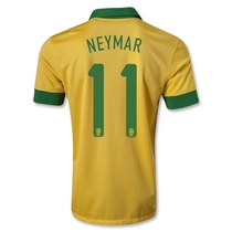 Fans version,Top thai,Brazil 2013/14 home yellow,11#NEYMAR 价格:78.00