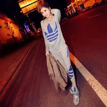 修身款长袖高领针织衫香港代购adidas<em>三叶草</em>蝙