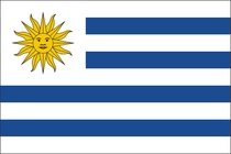 120597 乌拉圭 Uruguay 国旗防水不干胶贴纸随意贴 价格:3.00
