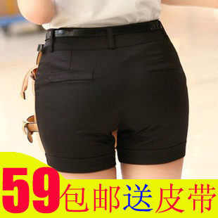 <em>短裤</em>欧美风2013秋装韩国大牌纯色波浪压纹花