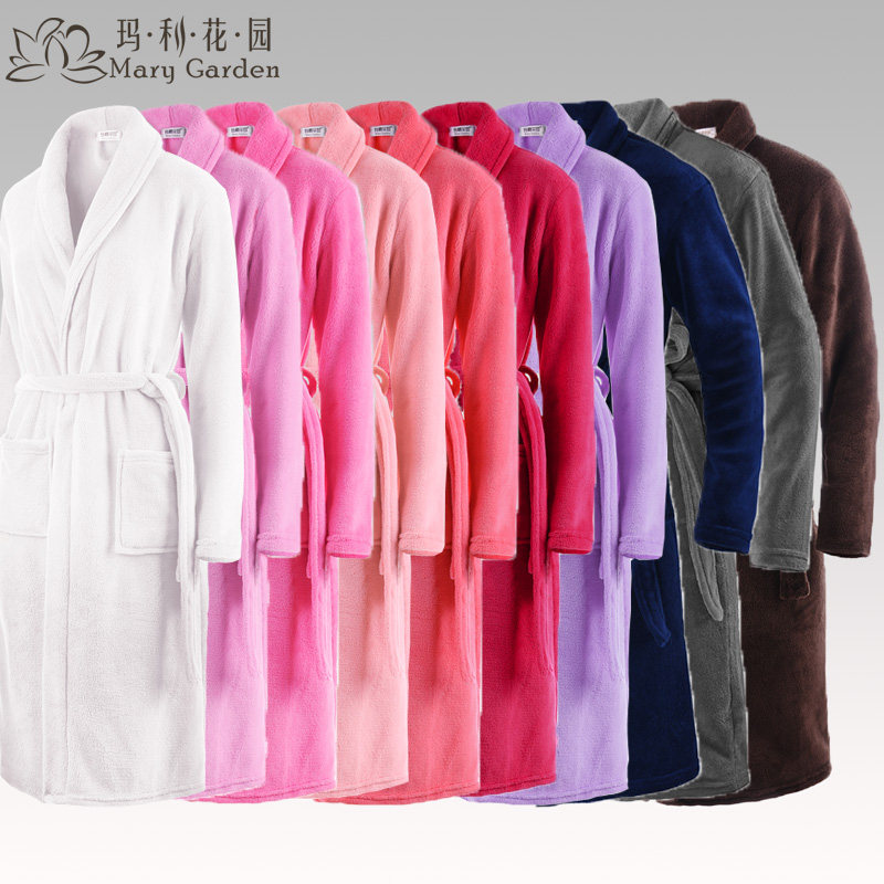 <em>淘宝</em>聚划算购物浴袍秋冬季<em>睡衣</em>高档双面加厚珊
