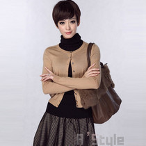 <em>淘宝</em>聚划算<em>购物哥弟</em>哥弟长袖 t恤 <em>女装</em>V领订扣