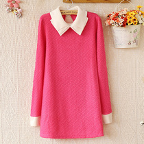 淘宝聚划算购物紫色包邮韩版秋装针织衫<em>套头</em>毛