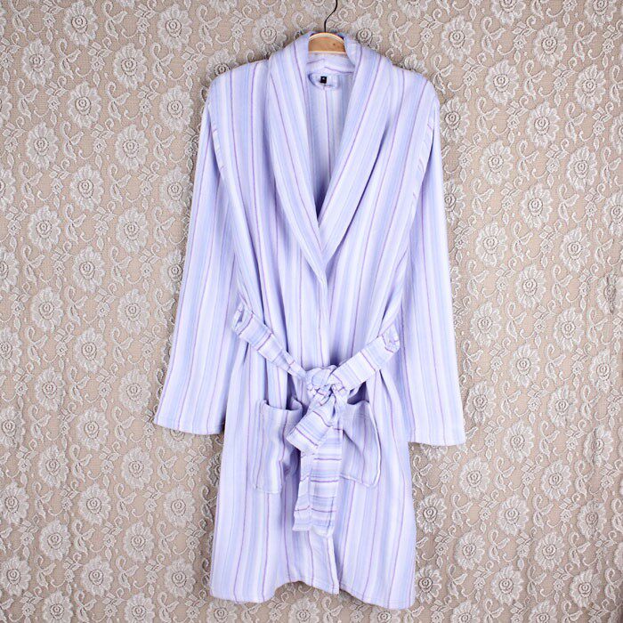 浴袍好福份情侣<em>睡袍</em>居家服秋冬男/女长浴袍纯