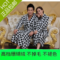 <em>睡袍</em>秋冬季<em>红豆</em>居家服<em>珊瑚绒</em>浴袍小鹿印花可爱