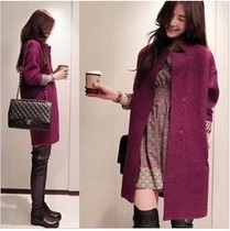 淘宝聚划算购物大衣毛呢<em>外套</em>女中<em>长款</em> 呢子大