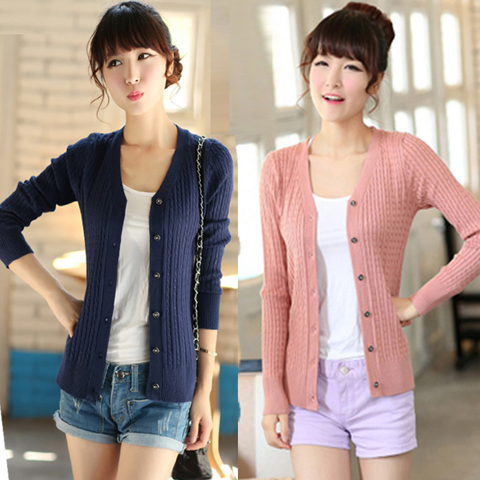 <em>淘宝</em>聚划算购物<em>开衫</em>2013秋装新款<em>韩版</em>修身女