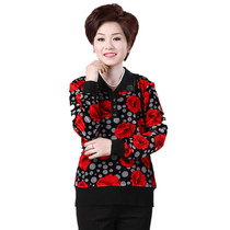 淘宝聚划算购物中老年卫衣金丝绒套装大码女装