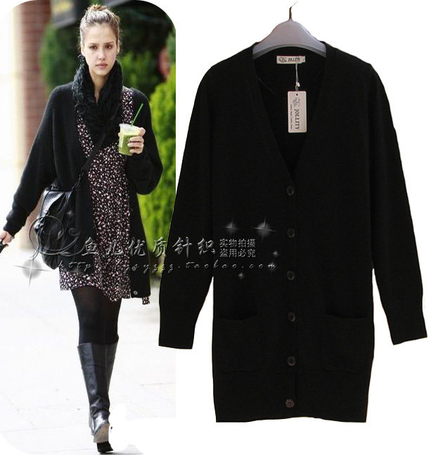 <em>羊毛</em>2013秋装新款 <em>高端</em>品质 <em>羊毛长款</em>针织<em>开衫</em>