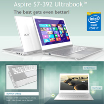 Acer/宏碁 Aspire S7-392-6832 蜂鸟 S7 超级本 新款第四代处理器 价格:9280.00