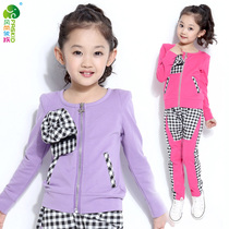 卓越购物女孩<em>套装</em>童装<em>套装</em>女孩子衣服裙子两件