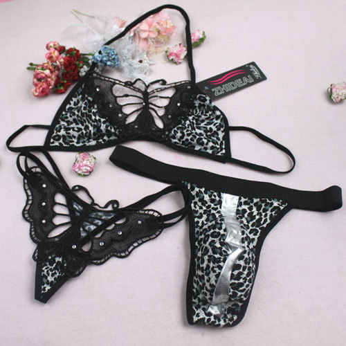 T裤新款 透明网纱小花花性感女士丁字裤\/t裤 S