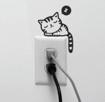 开关贴电脑笔记本冰箱 瓷砖贴包邮熊猫<em>睡衣</em>冬