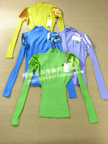 fornarina2013夏季新款女装 泡泡袖高领修身拼接针织衫 价格:35.00
