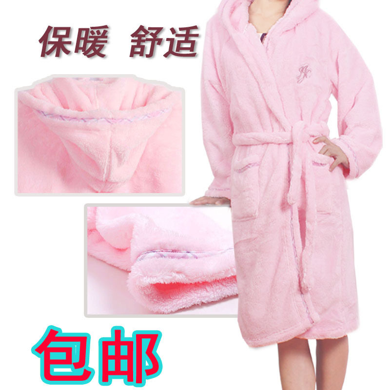 淘宝聚划算购物<em>睡袍</em>秋<em>冬季</em> 外贸长袖<em>睡袍</em>宽松