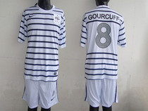 11-12 France 法国队服 #8 GOURCUFF 客场白色 原版印号足球服 价格:288.00