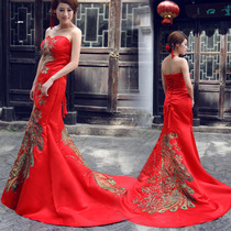 <em>淘宝</em>聚划算<em>购物礼服</em>红色新娘敬酒服 时尚改良