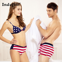 情侣<em>内裤</em>2条装 浪莎<em>男士内裤</em>红色本命年情侣红