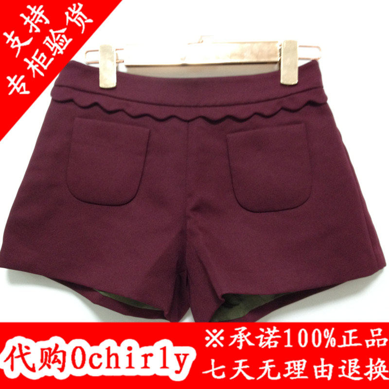 正品<em>短裤</em>Ochirly/欧时力新款正品代购2013秋裤