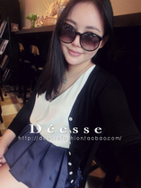 <em>开衫</em>021064新款秋装2013女装韩版<em>V领</em>镂空宽