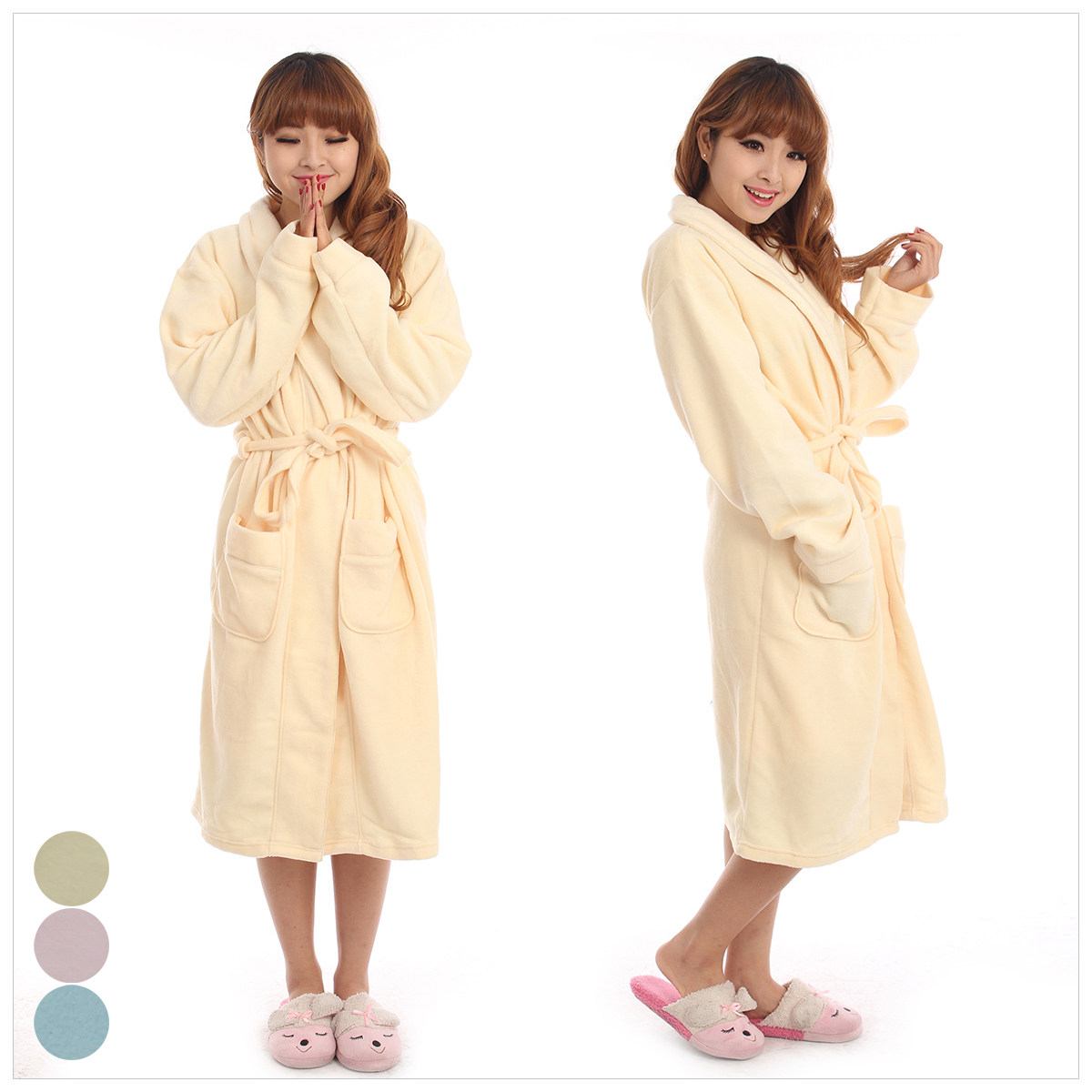 淘宝聚划算购物<em>睡袍</em>韩彩秋季男款<em>睡袍</em> 圆点男