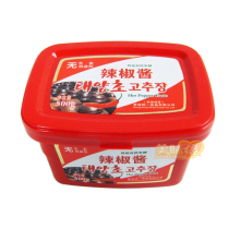 韩国辣酱 韩式辣椒酱 石锅拌饭酱 韩国炒年糕专用韩国辣椒酱500g 价格:12.00