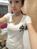 宝聚划算购物圆领T恤港!潮牌<em>Chrome Hearts</em>克