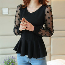 磨毛格子长袖衬衫韩版学生修身加厚衬衣<em>女毛</em>菇