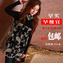 <em>羊毛衫</em>2013秋冬装新款<em>中长款</em>加绒加厚毛衣外