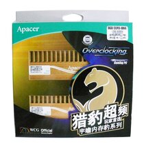 宇瞻Apacer猎豹超频内存DDR3 1866 8G(4gx2) 套装 台式机cl9 价格:485.00
