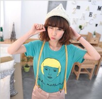 韩国gwnz 2013夏季新款短发女郎 休闲外贸t恤女短袖 可爱百搭俏皮 价格:39.00