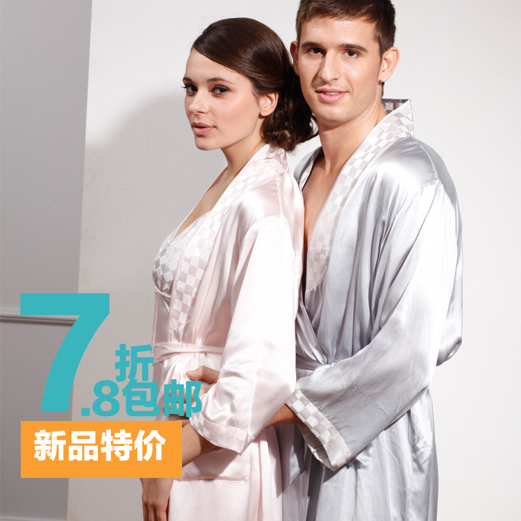 浴袍好福份情侣<em>睡袍</em>居家服秋冬男/女长浴袍纯