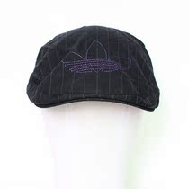 海外款adidas 阿迪达斯三叶条纹贝雷帽薄款帽子帽围约57cm 价格:79.00