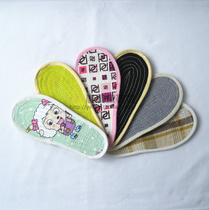 手工鞋垫6双包邮 正品粗麻布竹炭鞋垫防臭除臭