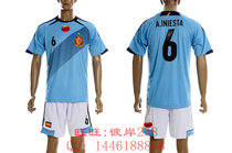 Spain 12-13 #6 A.iniesta 西班牙客场球衣 伊涅斯塔足球服套装 价格:88.00