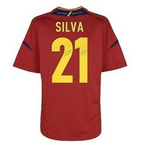 top thai quality spain 2012-13 home European Cup 21#SILVA 价格:78.00