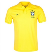 Top thai,Brazil national yellew polo,2013/14,China size 价格:70.00