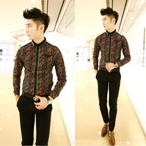 013秋季新款小版男装衬衣 zara风英伦<em>男发型</em>师