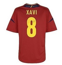 top thai quality spain shirt 12-13 home European Cup 8#XAVI 价格:78.00